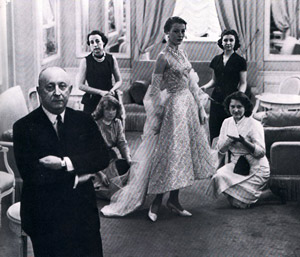 Christian Dior in his atelier, 1957