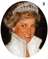 Princess Diana with her majestic diadem