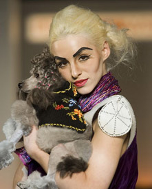 Models, showed during the week of the fashion for pets in New York