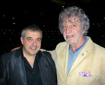 Lubomir Stoykov and Nikola Manev at the concert of Lily Ivanova in Olympia Hall