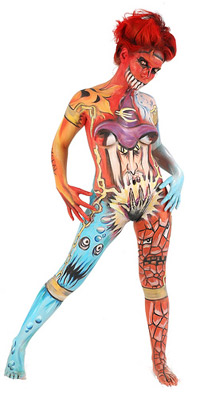Different types of body painting
