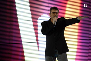 Джордж Майкъл по време на грандиозния концерт на стадион “Локомотив”