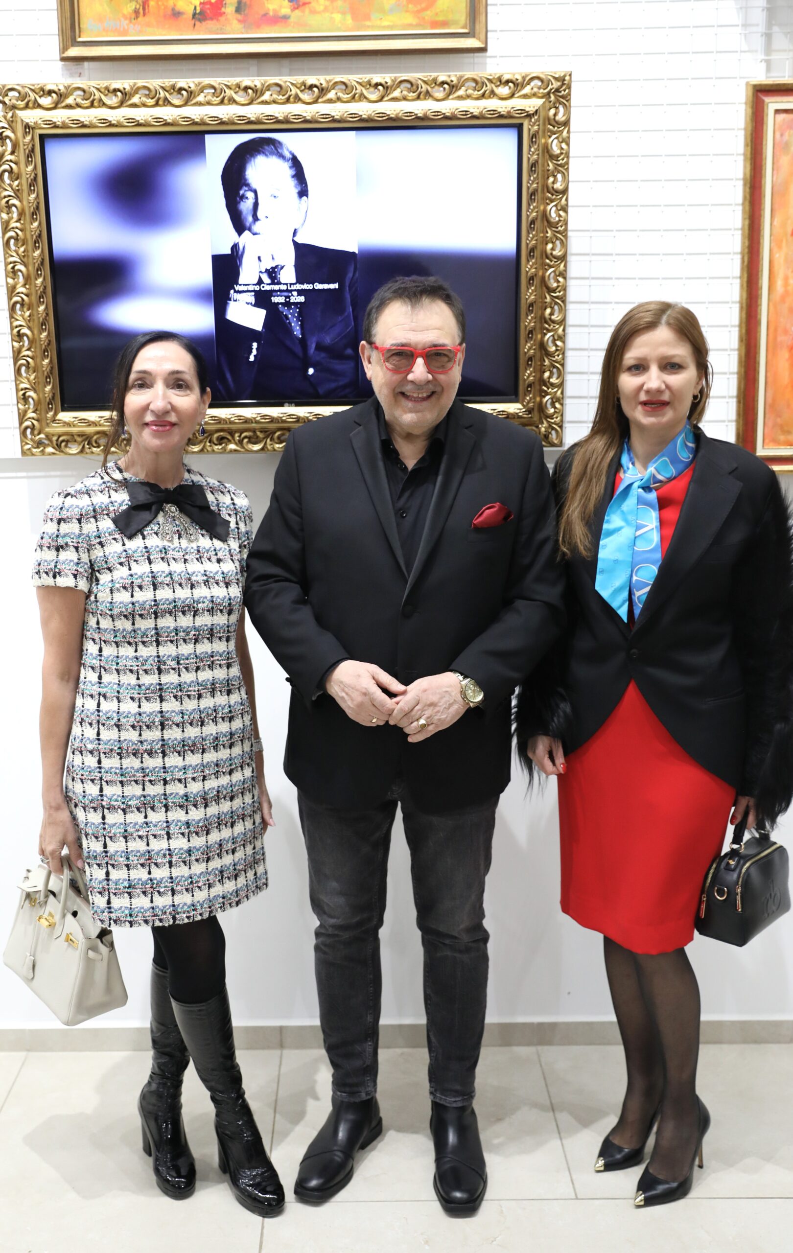 Елена Кристиано, проф. Любомир Стойков и Анелия Петкова. Фото: Академия за мода / Петър Станев