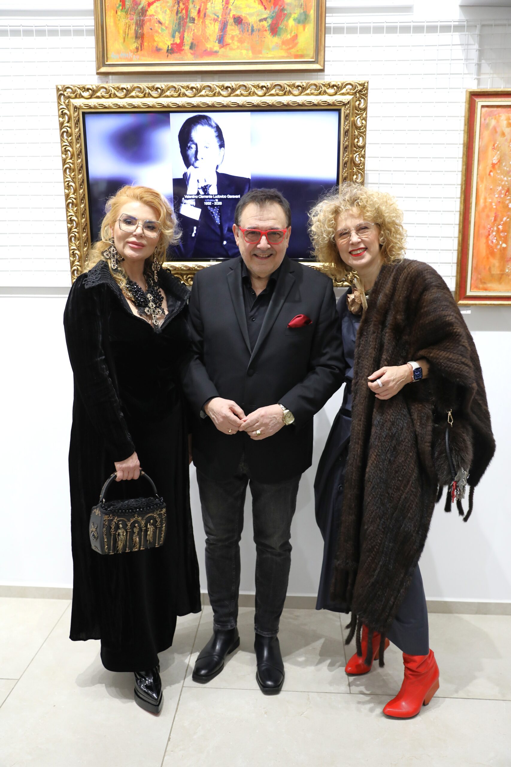 Гери Камеран, проф. Любомир Стойков и Силвия Лулчева. Фото: Академия за мода / Петър Станев